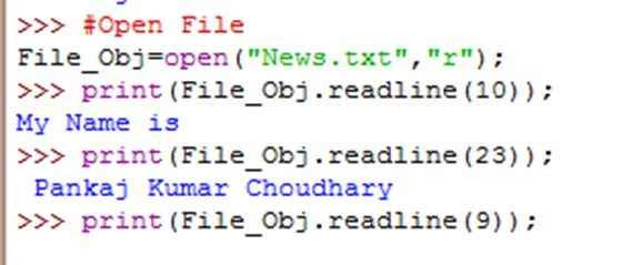 readline Method program