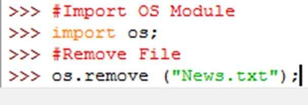 remove Method