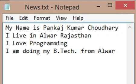 text file