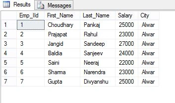 Query to swap value of two column
