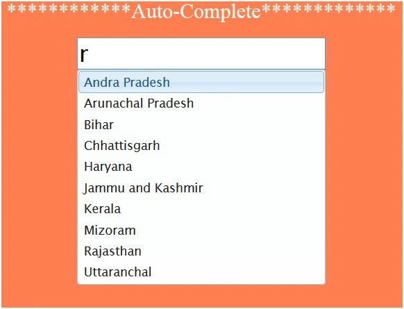 Autocomplete