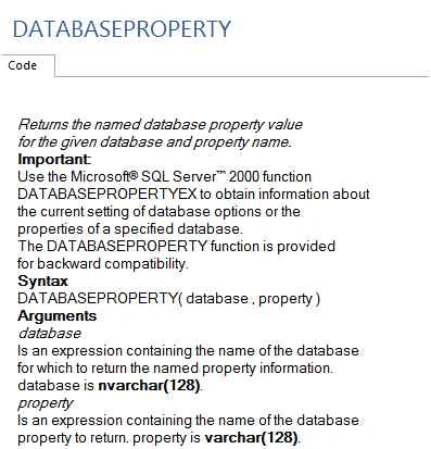 database