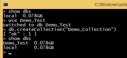 show dbs command