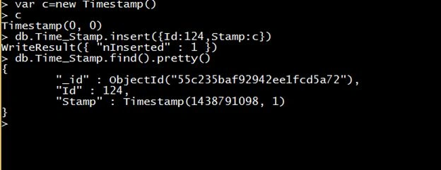 starting value of Timestamp