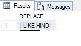 SELECT REPLACE
