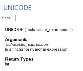 UNICODE