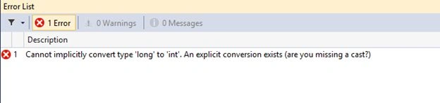 program output
