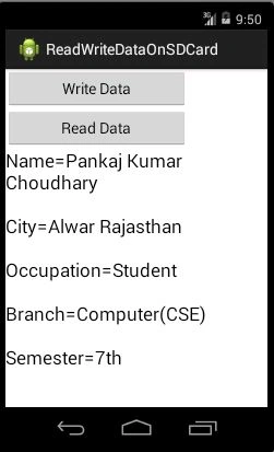 Read Data