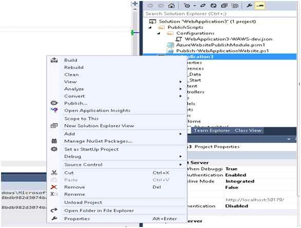 select Publish option