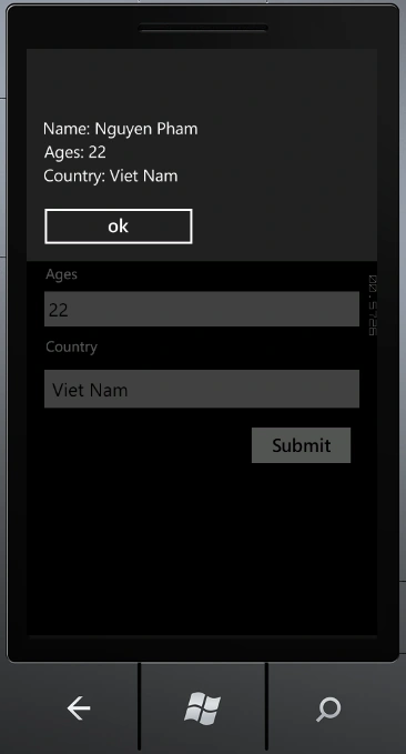 Listpicker in Windows Phone