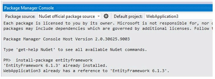 Package manage console