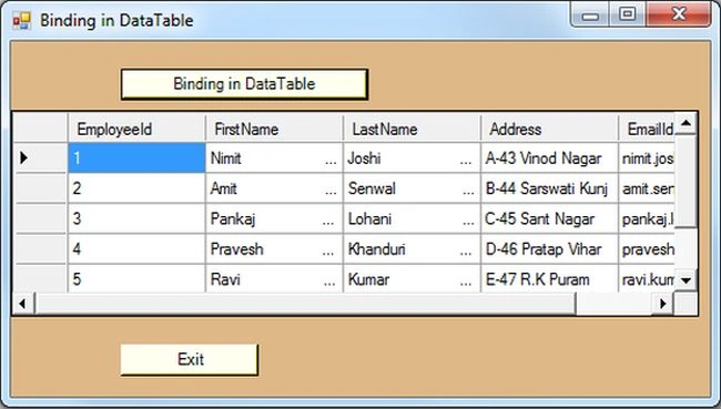 DataGridview