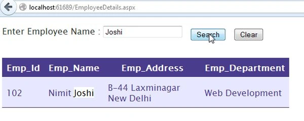 SearchingwithLastName