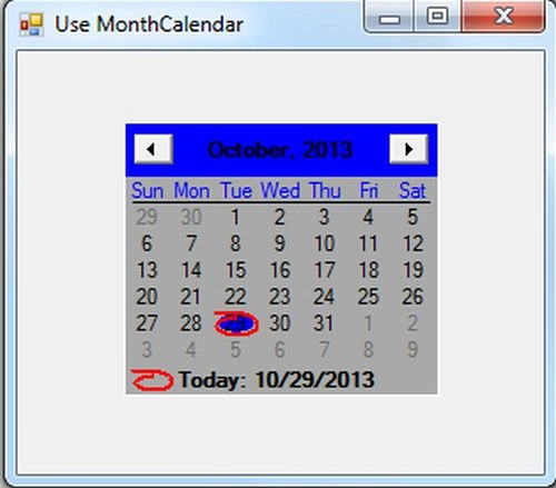 UserCalender