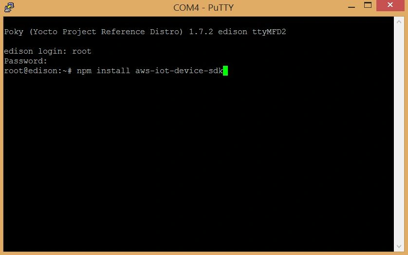 Install aws-iot-device-sdk