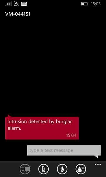 Type text message