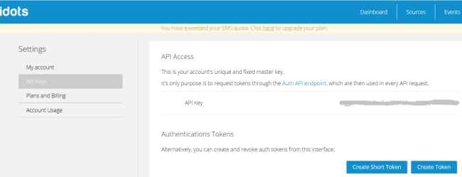 Create API Keys