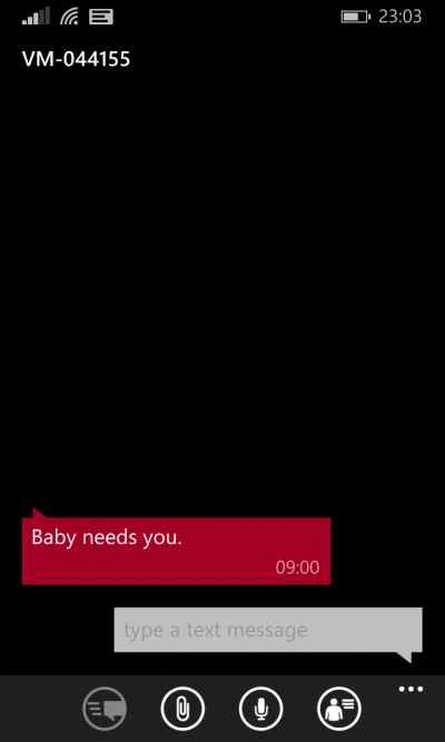 Type a text message