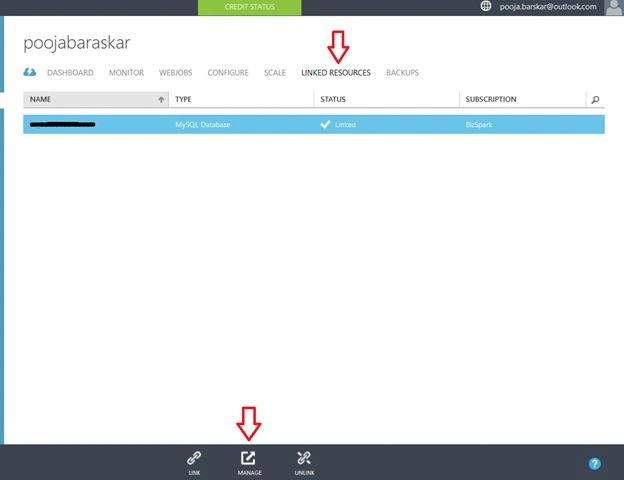 ClearDB dashboard