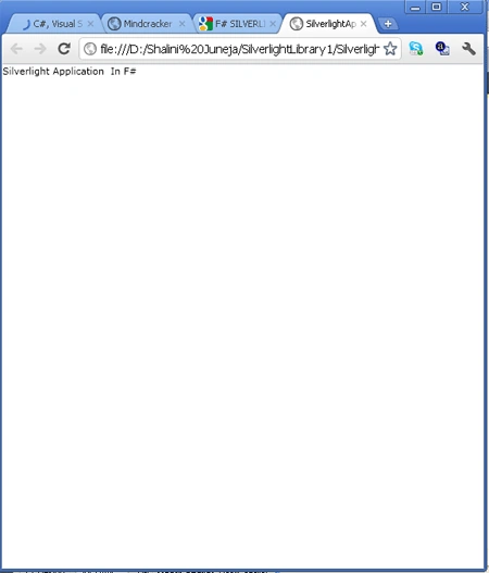 Web App Output