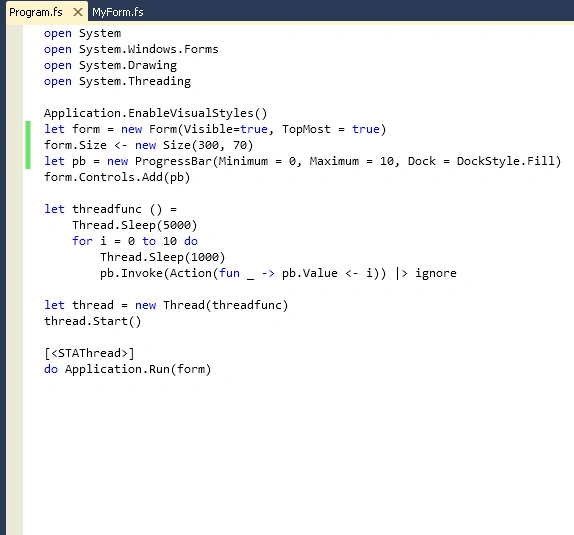 ProgressBar Example