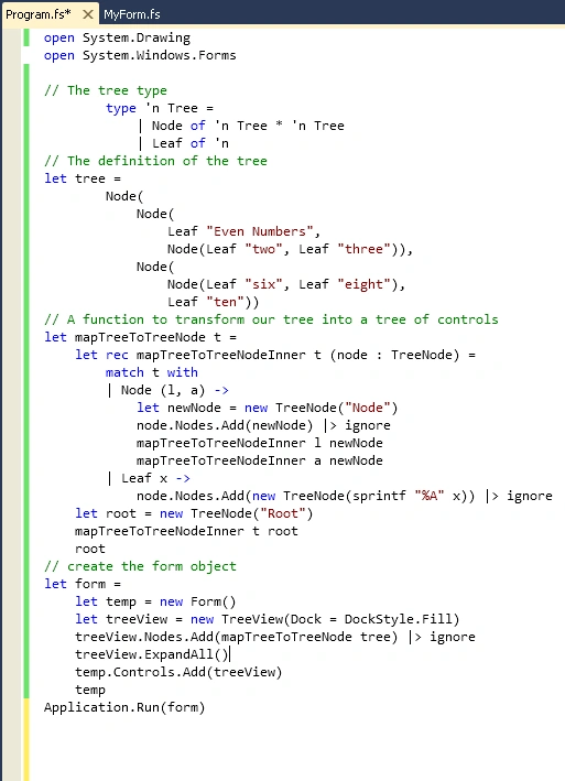 TreeView Example