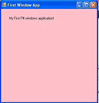 Output of winform
