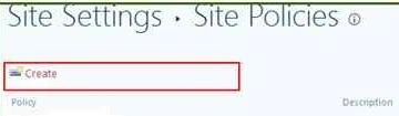 Click on create