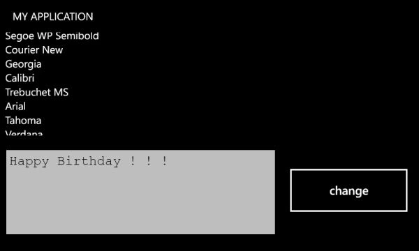 my application