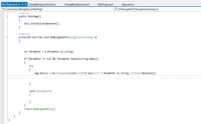 MainPage xml
