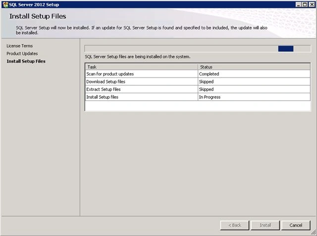 install setup file