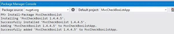 Package Manager Console