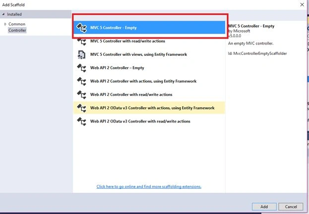 MVC 5 Controller