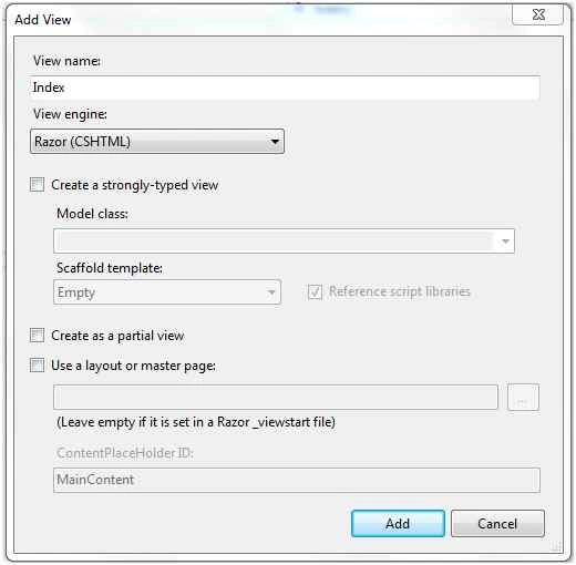 Add view