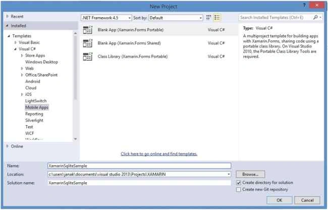 XamarinSqliteSample