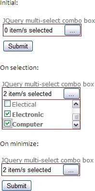 JQuery multi-select combobox