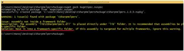 Nuget Package Creation Using Convention Based Approach