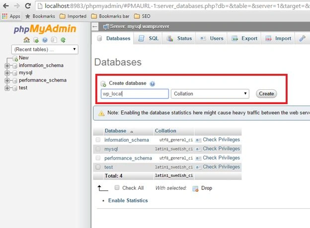 Create Database