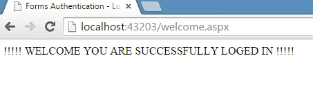 loged in