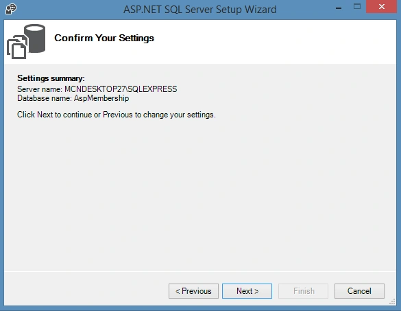 setup wizard
