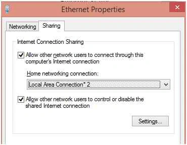 Home networking connection