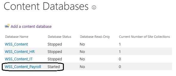 Corresponding DB