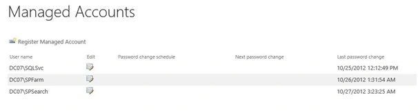 Manage account
