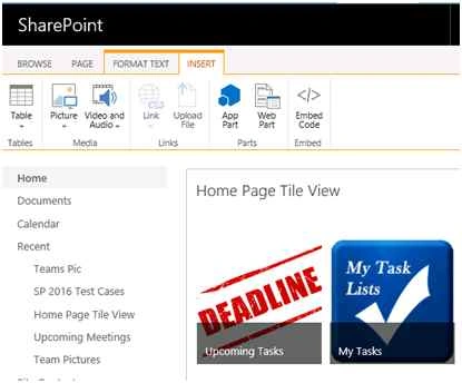 page in edit mode