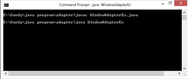 Adapter Class In Java