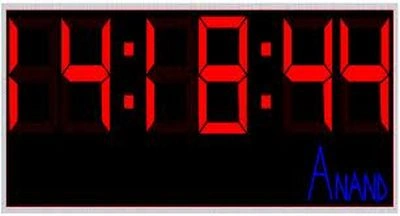 digital clock in Java