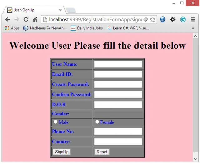 Registration Form