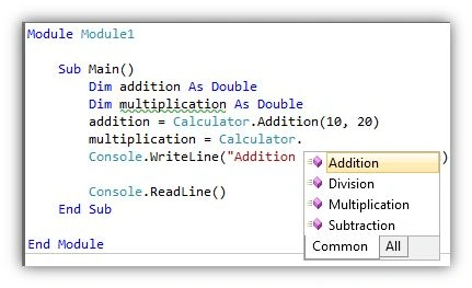 Class Library Methods