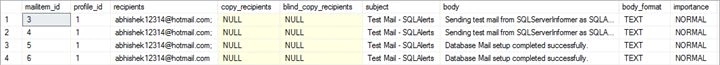 check All sent mail items