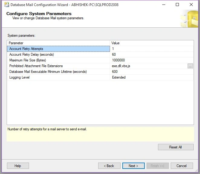 System Parameter